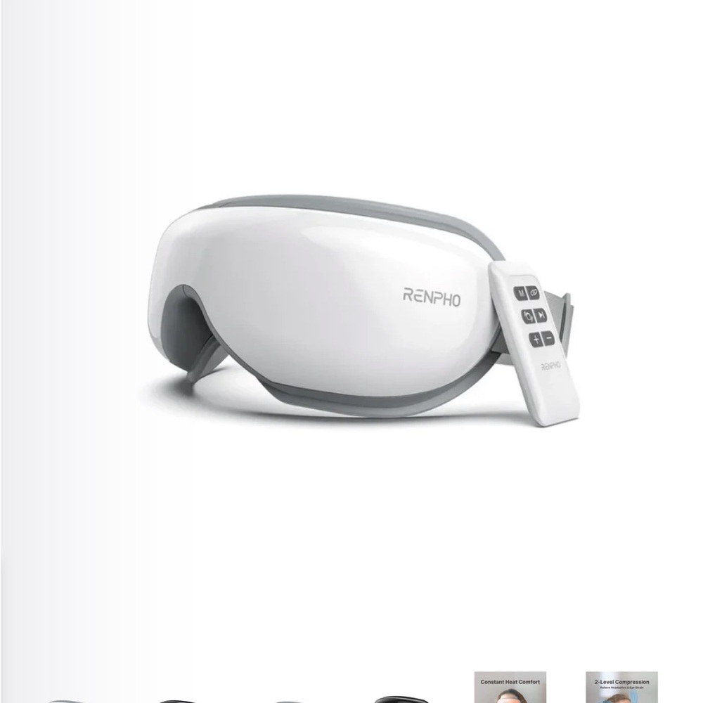 White and Gray Eye Massager